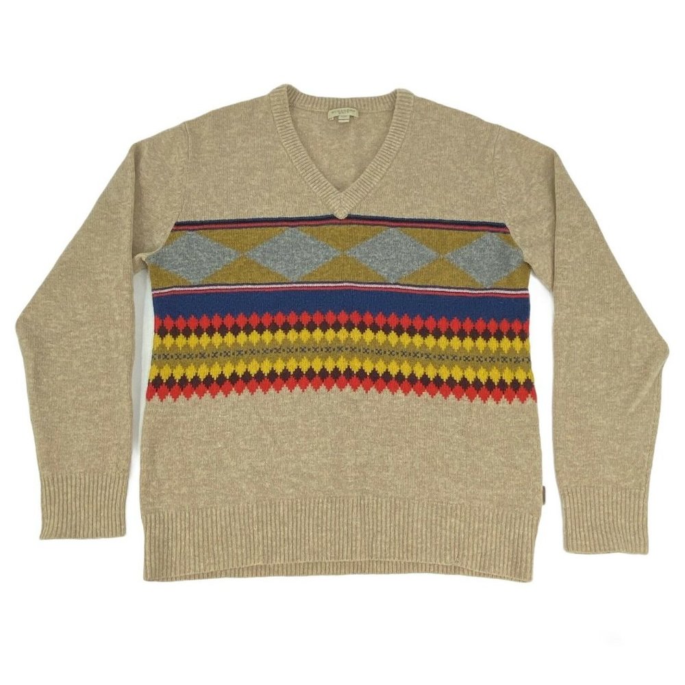 Burberry Brit Lambswool Sweater Argyle Faire Isle